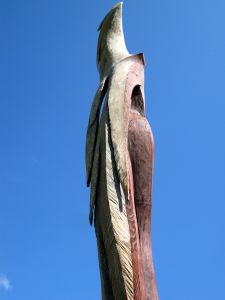 FIRE ANGEL<br><br>2nd International Wood Sculptor Symposium<br>at Albeck Castle in<br>Sirnitz/ Kärnten/ Austria